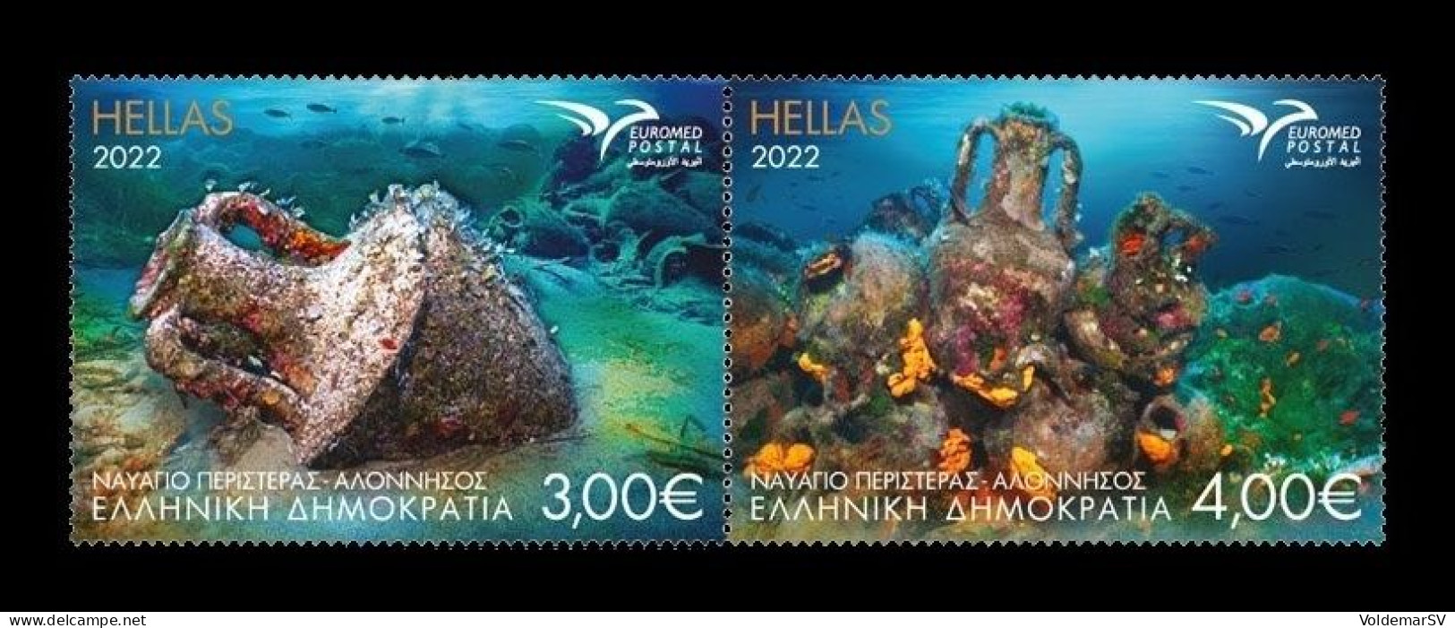 Greece 2022 Mih. 3157A/58A EUROMED. Underwater Archeology In The Mediterranean MNH ** - Neufs
