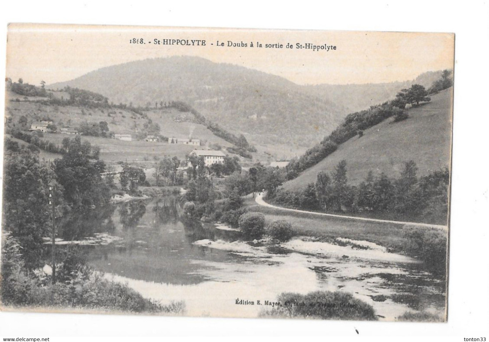 SAINT HIPPOLYTE - 25 - Le Doubs à La Sortie De Saint Hippolyte - SON - - Saint Hippolyte