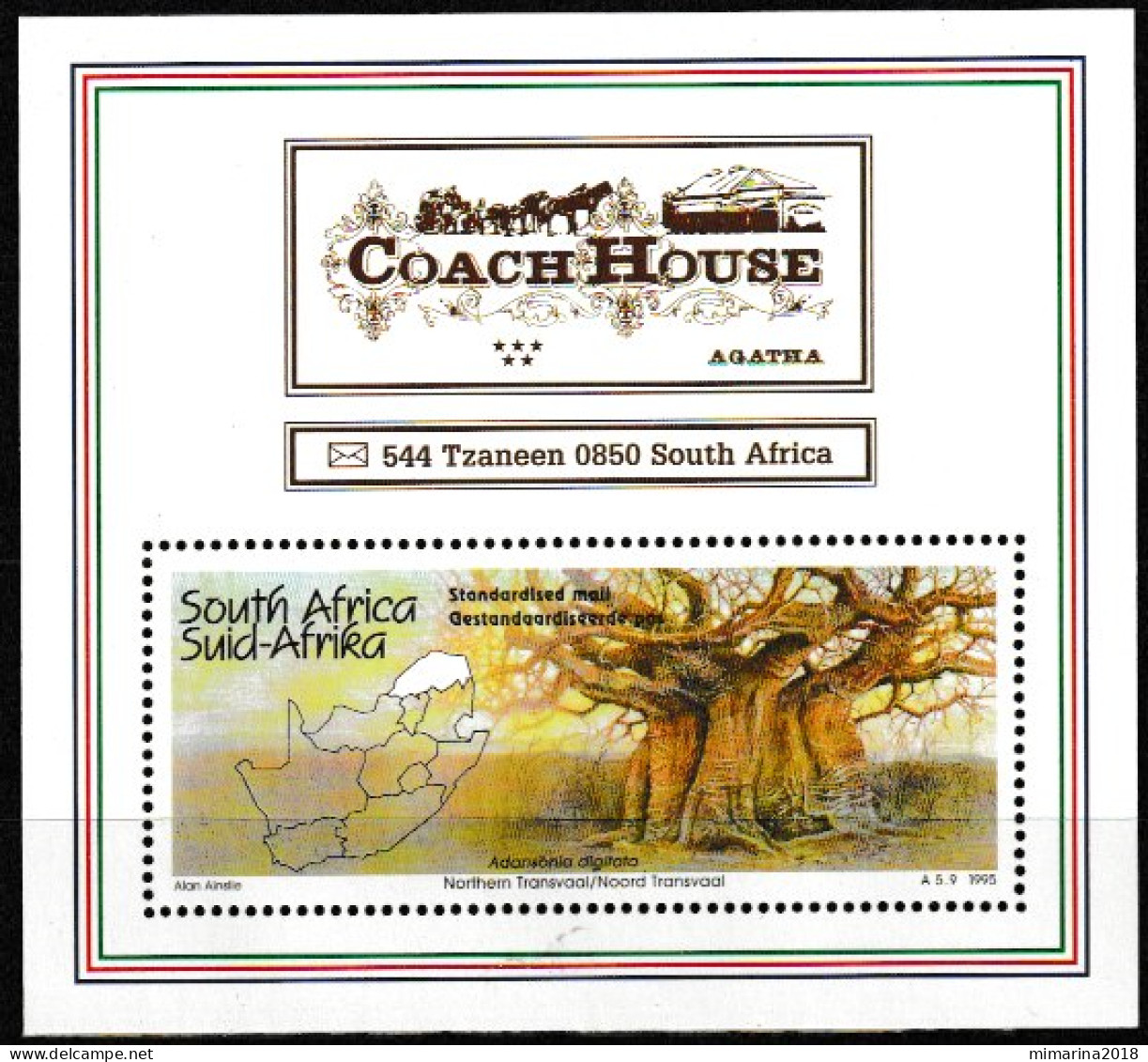 RSA  SOUTH AFRICA  MNH  1995  "TOURISM" - Nuevos