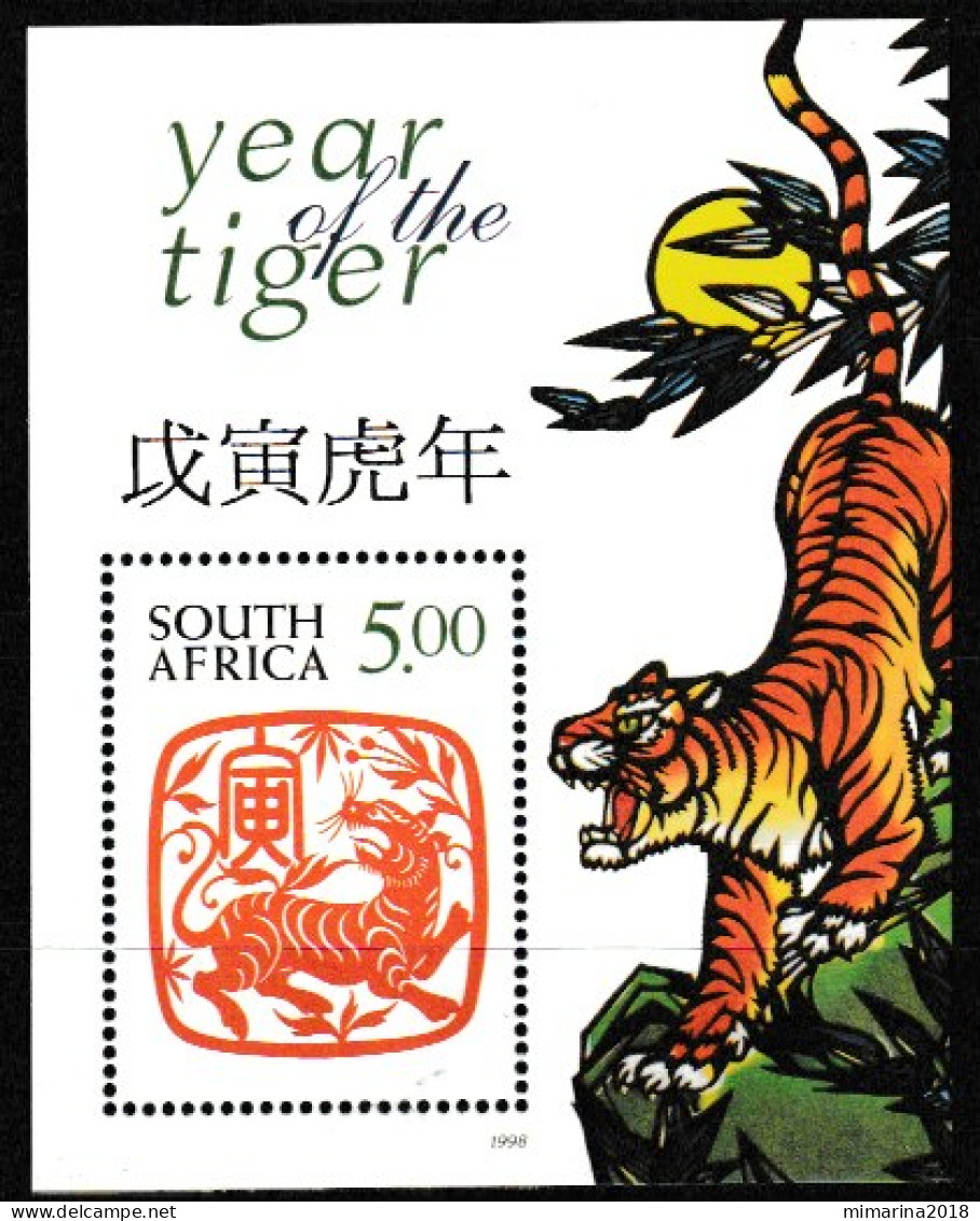 RSA  SOUTH AFRICA  MNH  1998  "YEAR OF THE TIGER" - Unused Stamps