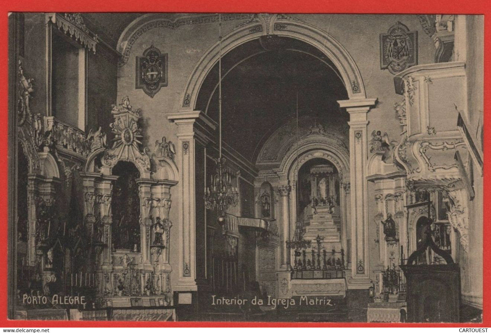BRESIL - Porto Alegre - Intérior Da Igreja Matriz  1912 - Porto Alegre