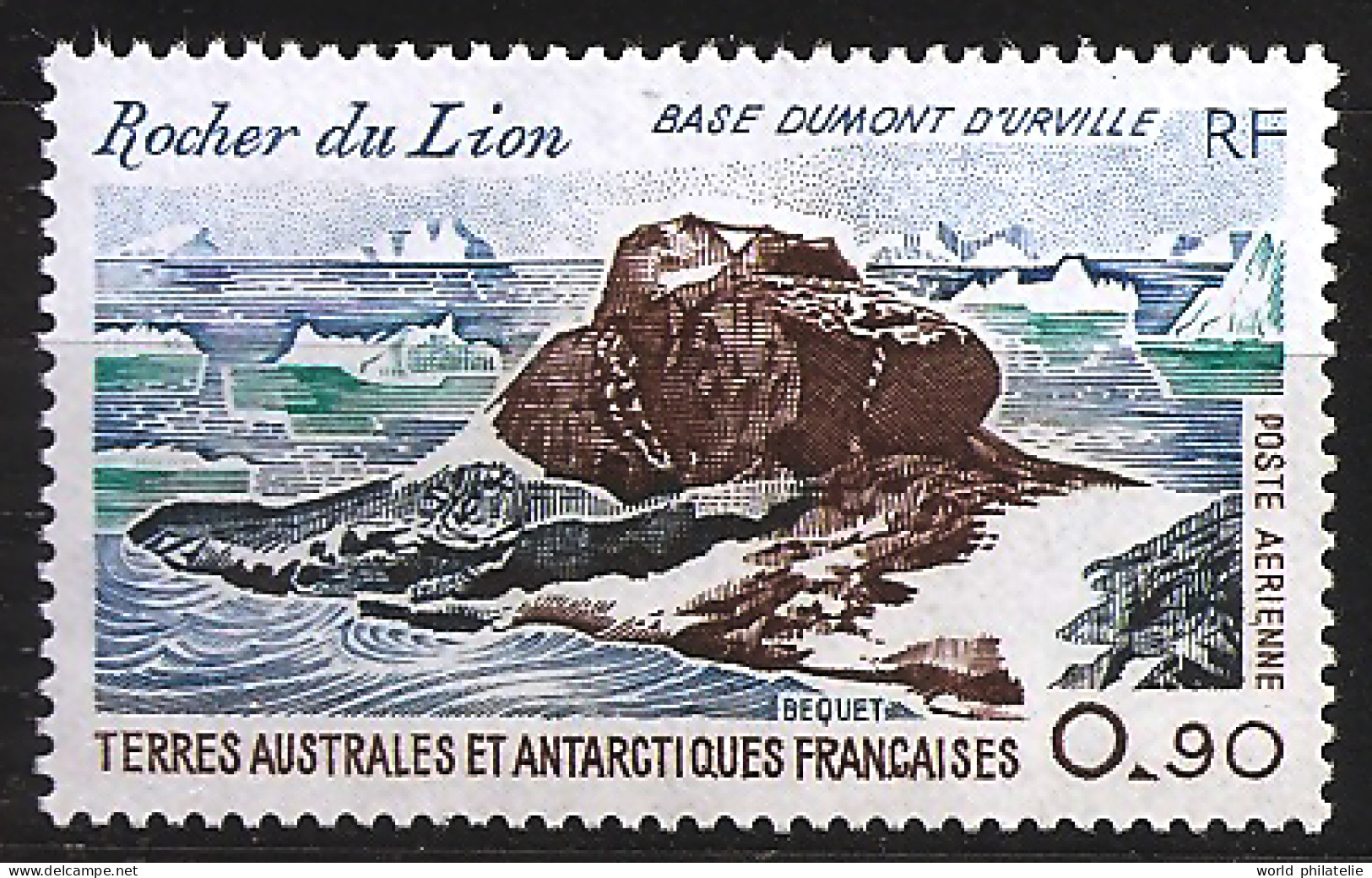 TAAF Terres Australes 1979 N° PA 57 ** Rocher Du Lion, Base Jules Dumont D'Urville, Iceberg, Paul-Émile-Victor, Piste - Neufs