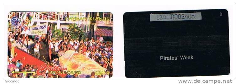 CAYMAN ISLANDS - GPT - 1995 LA SETTIMANA DEI PIRATI (PIRATES' WEEK)    CODE 13CCID  - (USED)  -  RIF. 1029 - Culture