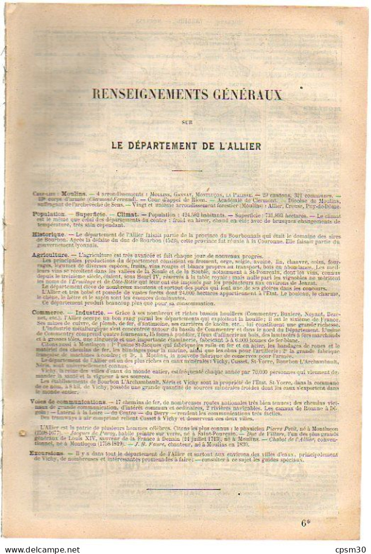 ANNUAIRE - 03 - Département Allier - Année 1900 - édition Didot-Bottin - 41 Pages - Annuaires Téléphoniques