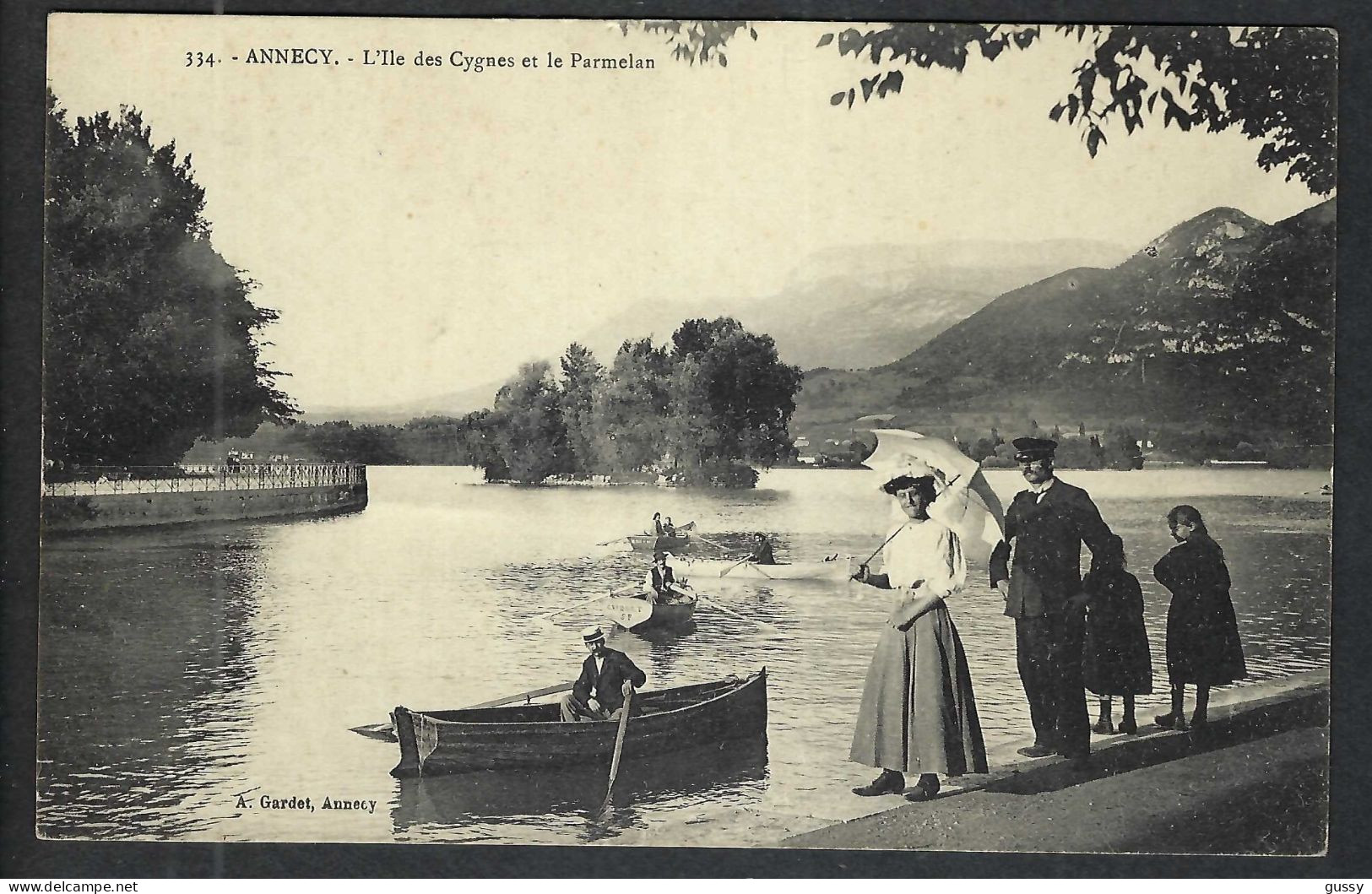 ANNECY Ca.1900:  Lac D'Annecy, CP D'origine - Veyrier