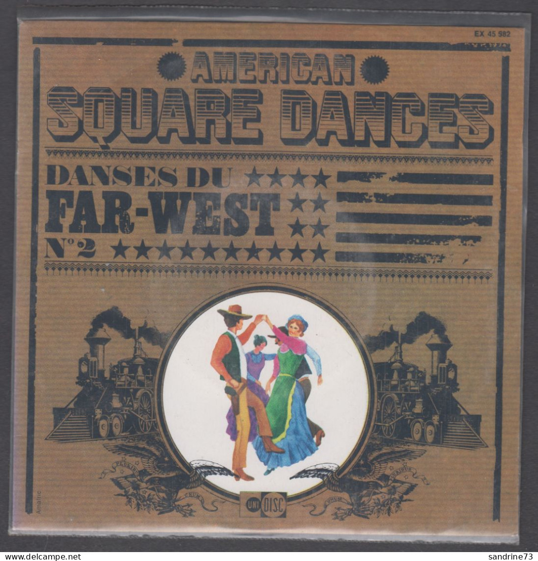 Disque Vinyle 45t - American Square Dances - Danses Du Far-West - Country En Folk