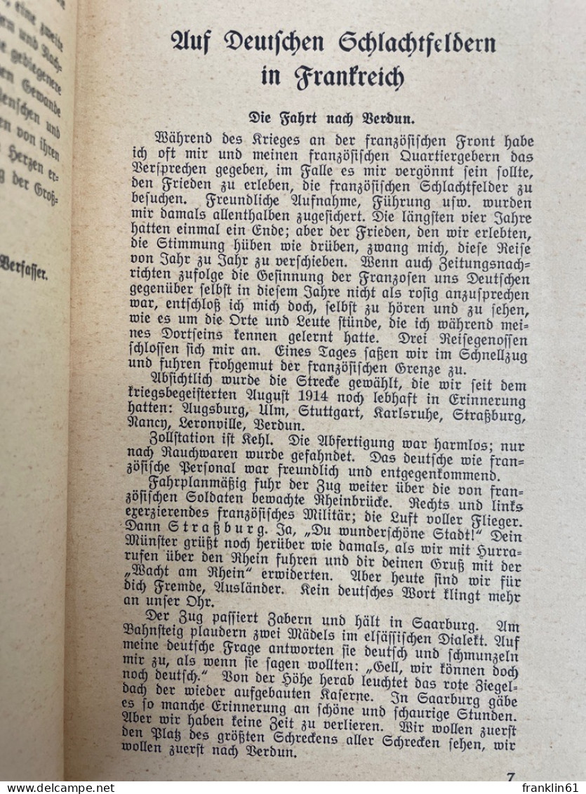 Auf Deutschen Schlachtfeldern In Frakreich. - 5. World Wars