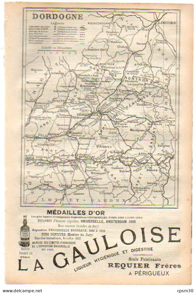 ANNUAIRE - 24 - Département Dordogne - Année 1900 - édition Didot-Bottin - 37 Pages - Annuaires Téléphoniques