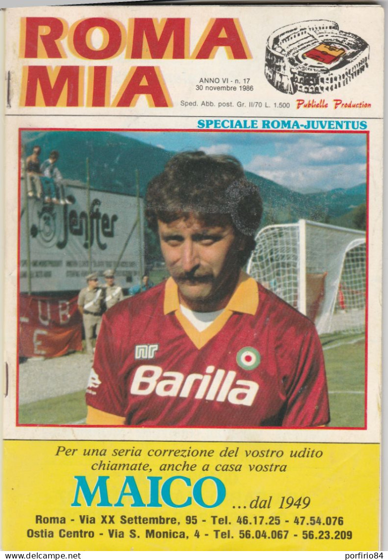 LOTTO 6 RIVISTE RARE ROMA MIA DEGLI ANNI 80 - COLLEZIONISMO CALCIO - VINTAGE - - Sports