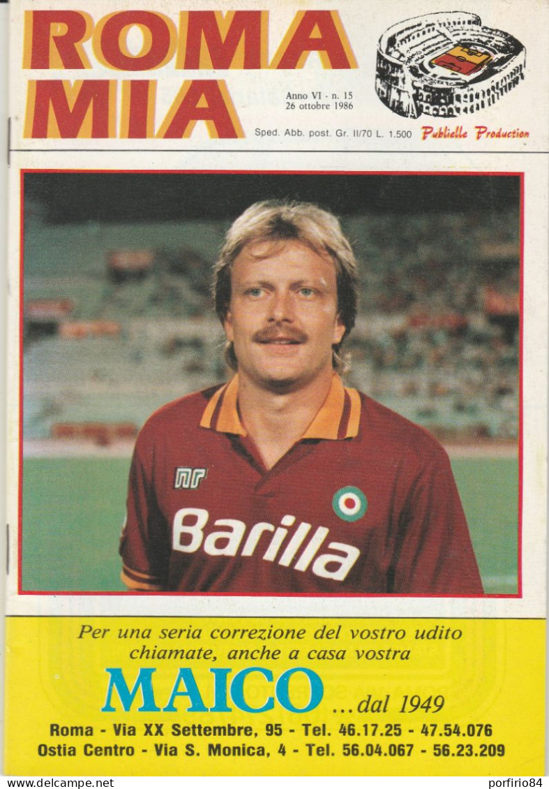 LOTTO 6 RIVISTE RARE ROMA MIA DEGLI ANNI 80 - COLLEZIONISMO CALCIO - VINTAGE - - Sports