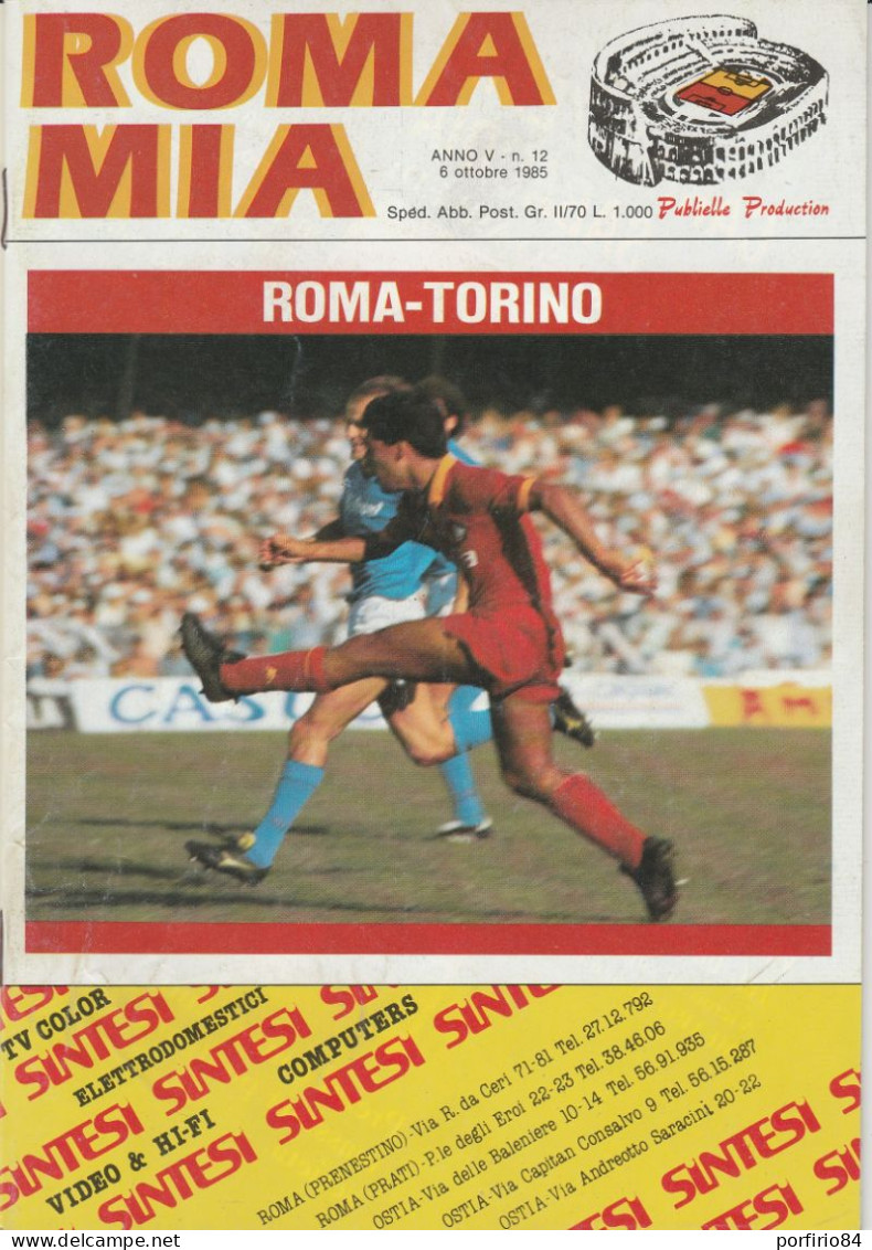 LOTTO 6 RIVISTE RARE ROMA MIA DEGLI ANNI 80 - COLLEZIONISMO CALCIO - VINTAGE - - Sport