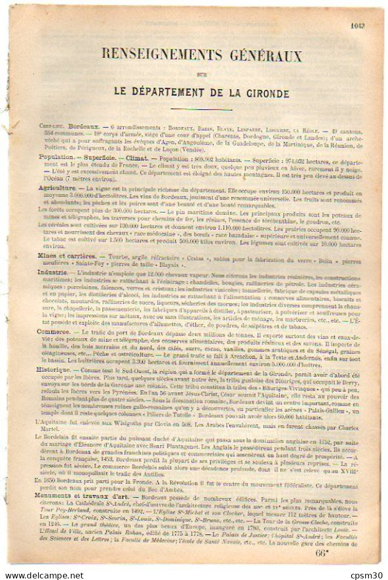 ANNUAIRE - 33 - Département Gironde - Année 1900 - édition Didot-Bottin - 85 Pages - Telefonbücher