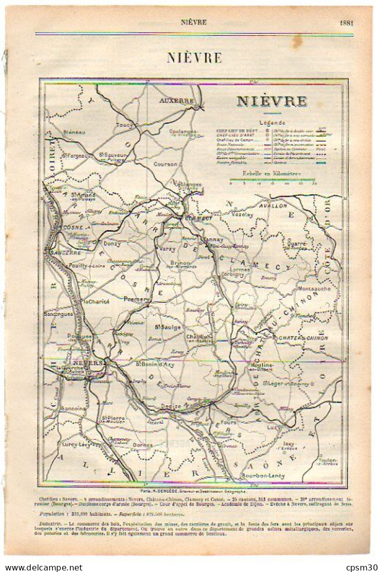 ANNUAIRE - 58 - Département Nièvre - Année 1900 - édition Didot-Bottin - 25 Pages - Telefonbücher