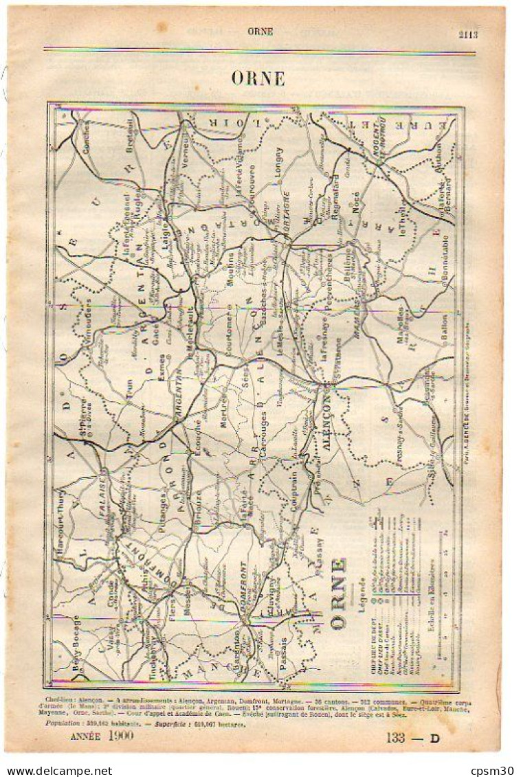 ANNUAIRE - 61 - Département Orne - Année 1900 - édition Didot-Bottin - 32 Pages - Elenchi Telefonici