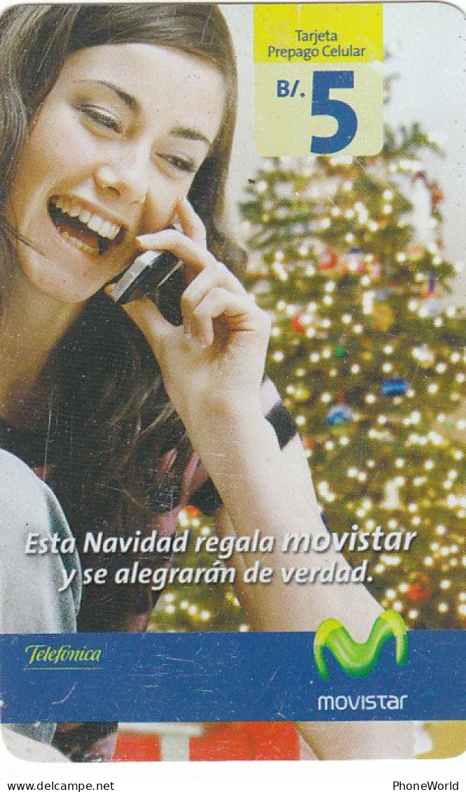 Panama, Movistar, Navidad B/.5  11/06, Christmas - Panamá