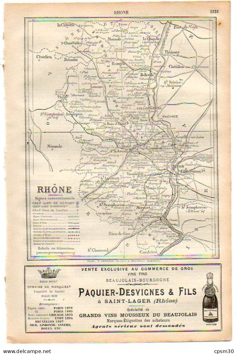 ANNUAIRE - 69 - Département Rhone - Année 1900 - édition Didot-Bottin - 122 Pages - Annuaires Téléphoniques