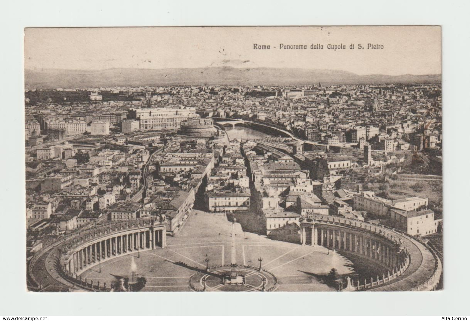 ROMA:  PANORAMA  DALLA  CUPOLA  SI  S. PIETRO  -  PER  L' AUSTRIA  -  FOTO  -  FP - Mehransichten, Panoramakarten