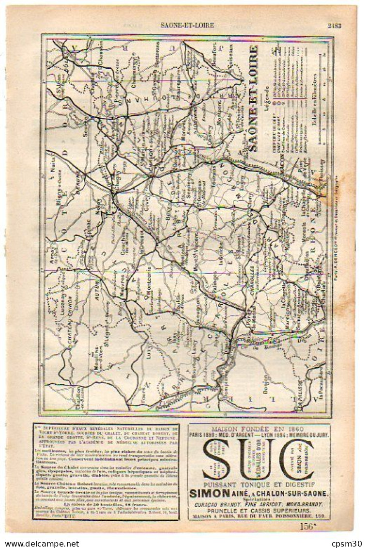 ANNUAIRE - 71 - Département Saone Et Loire - Année 1900 - édition Didot-Bottin - 53 Pages - Annuaires Téléphoniques