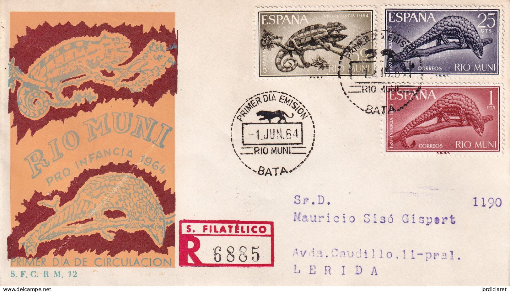 FDC 1964 - Rio Muni