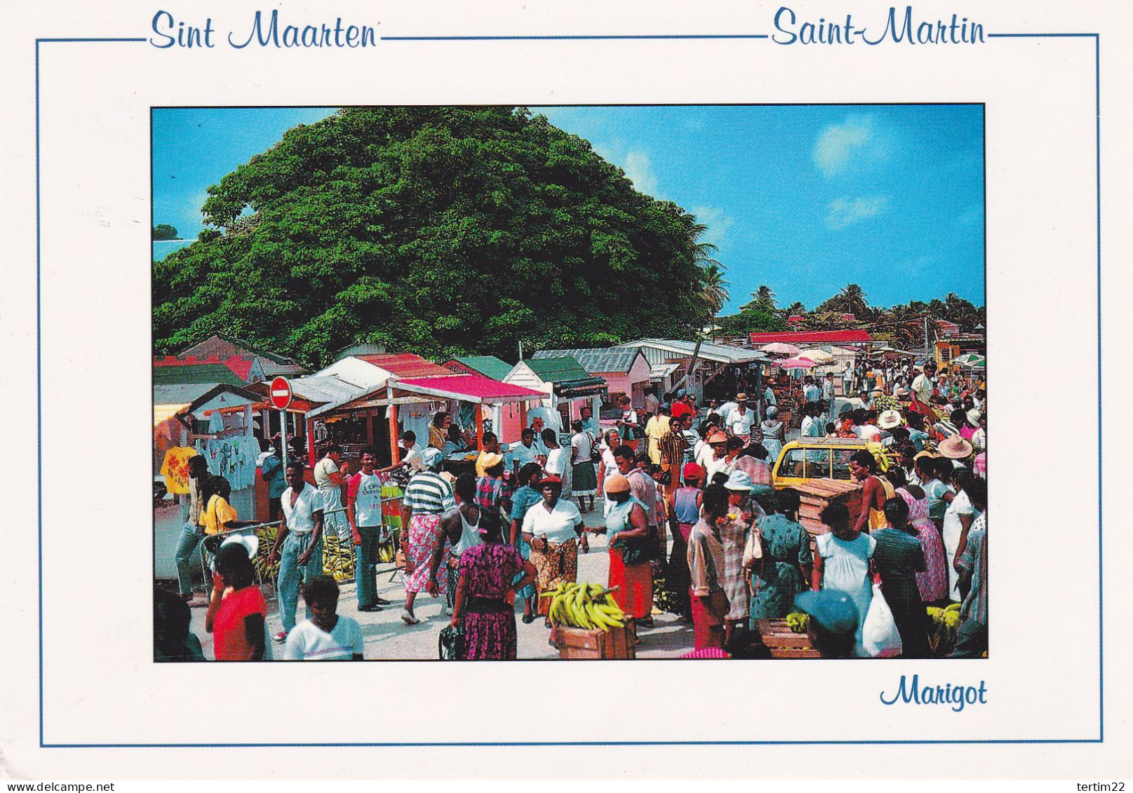 SAINT MARTIN . GUADELOUPE . MARIGOT THE MARKET - Saint Martin