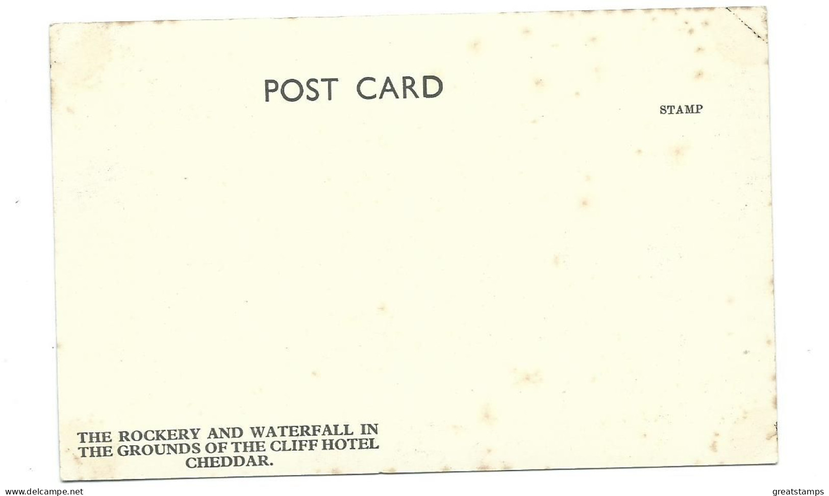 Somerset Postcard Cheddar The Rockery Cliff Hotel. Unused - Cheddar