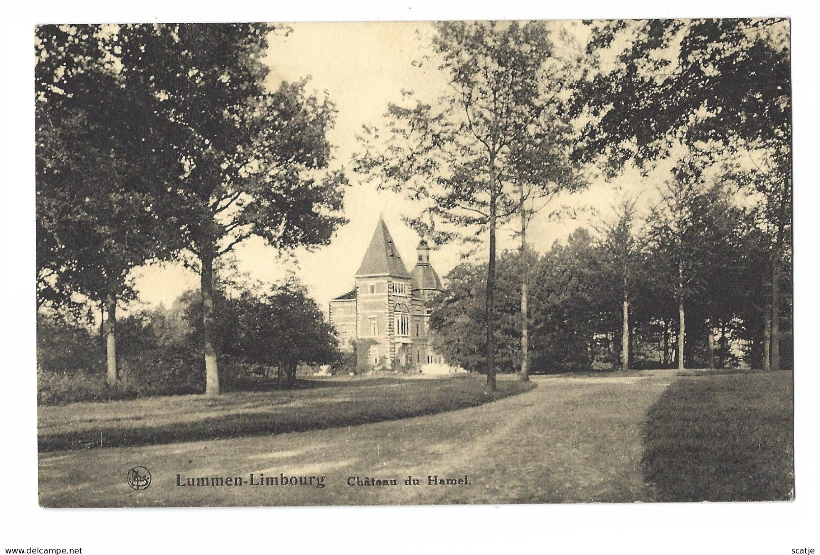 Lummen-Limbourg.   -    Château De Hamel.   -   1938   Naar   Bruxelles - Lummen