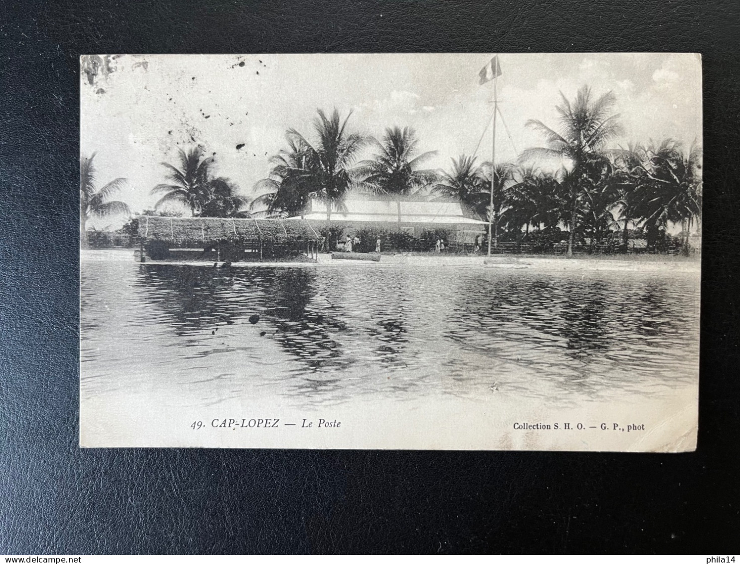 SP CPA GABON / CAP LOPEZ LE POSTE/ AVEC CORRESPONDANCE 1910 - Cartas & Documentos