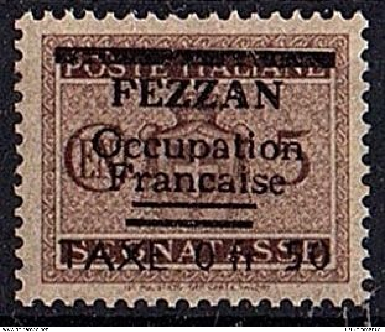 FEZZAN TAXE N°1 N**  Surcharge Fausse - Unused Stamps