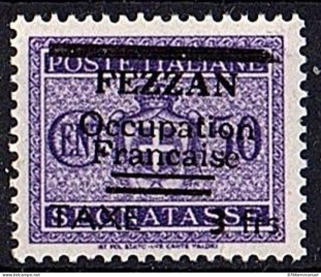 FEZZAN TAXE N°4 N**  Surcharge Fausse - Unused Stamps