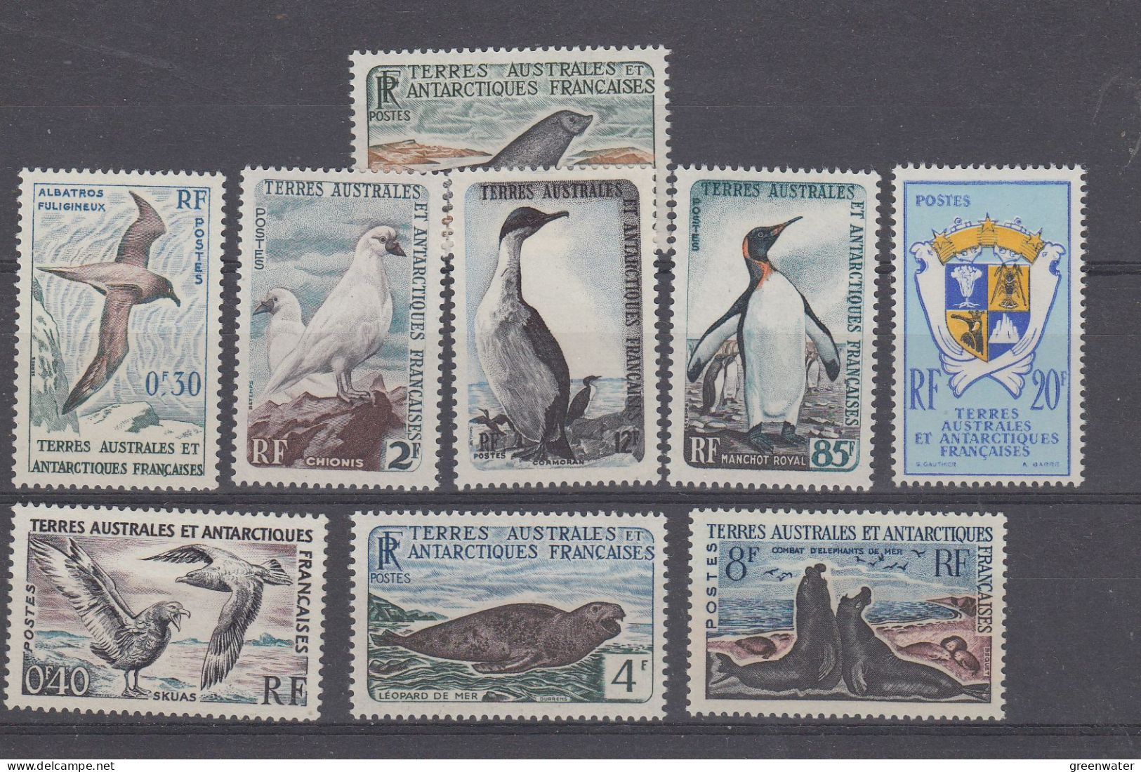 TAAF 1959+1960+1962 Definitives  9v  ** Mnh (BTA) - Andere & Zonder Classificatie