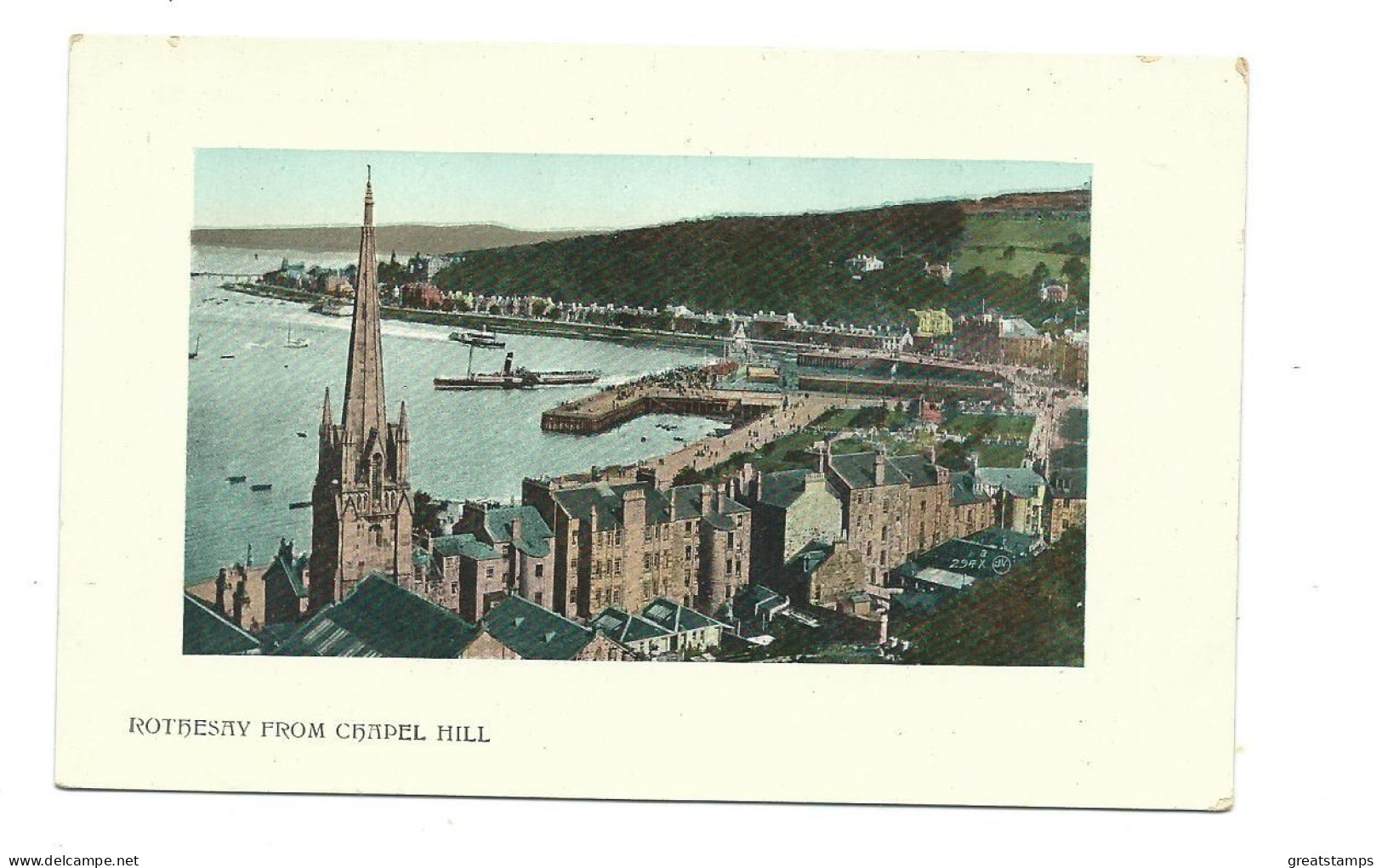 Scotland  Postcard  Rothesay From Chapel Hill  Unused - Bute