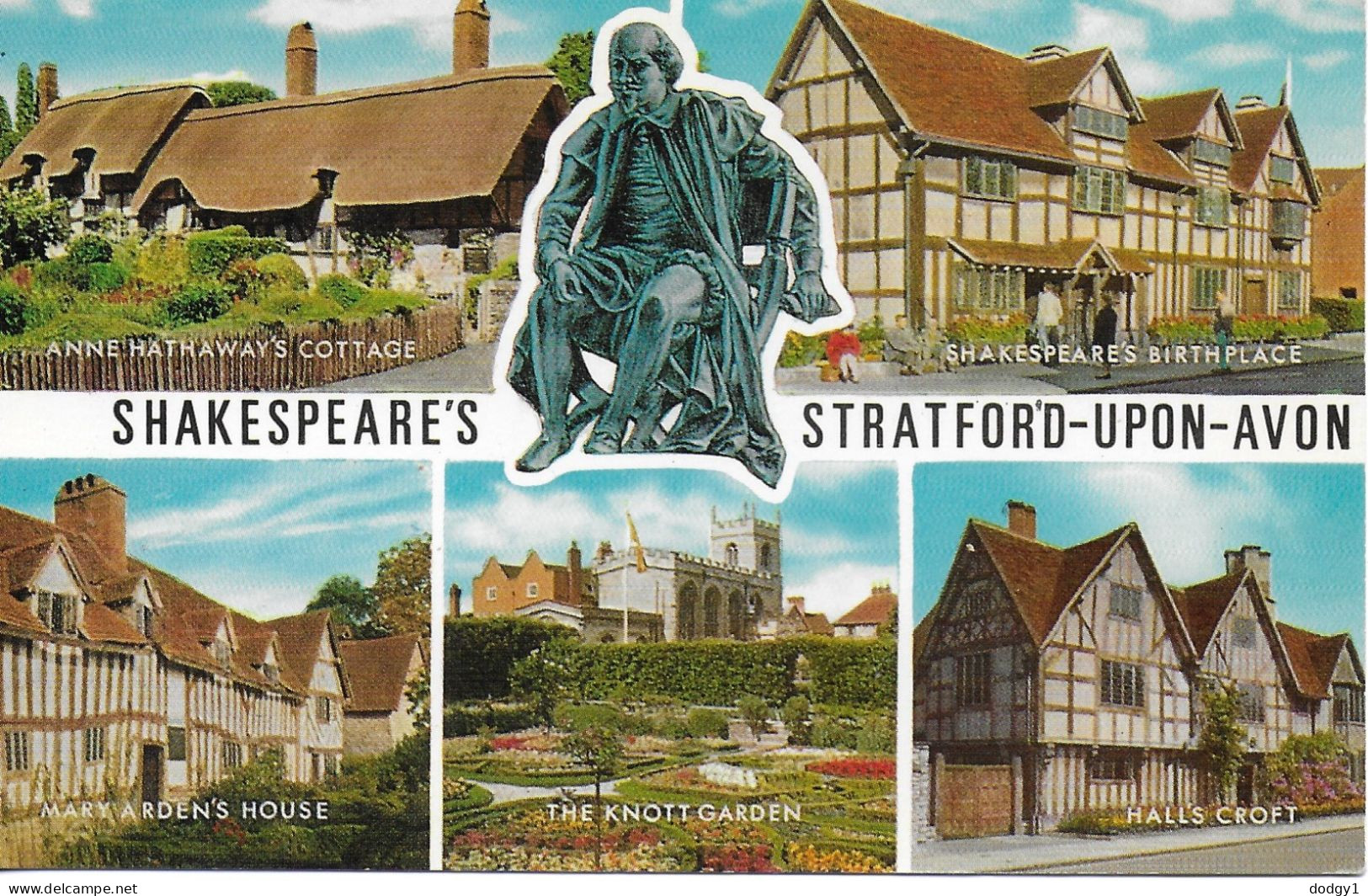 SCENES FROM SHAKESPEARE'S STRATFORD-UPON-AVON, WARWICKSHIRE, ENGLAND. UNUSED POSTCARD   Kg5 - Stratford Upon Avon