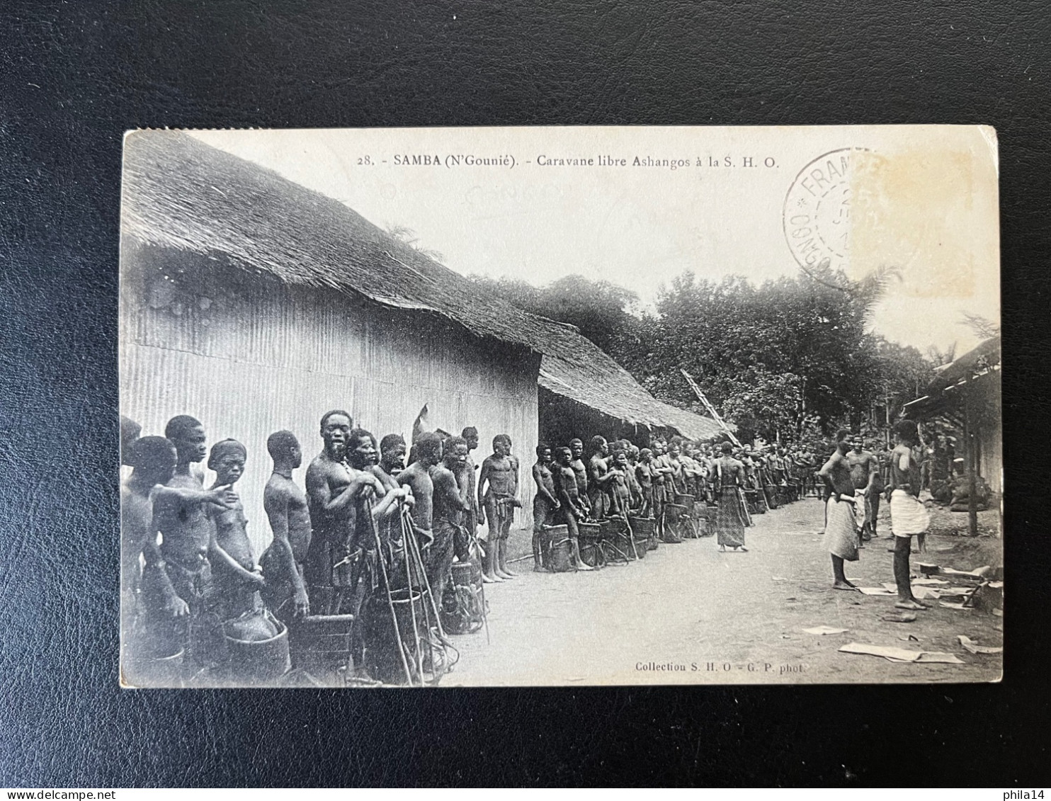 SP CPA GABON / SAMBA (N'GOUNIE) CARAVANE LIBRE ASHANGOS A LA SHO / AVEC CORRESPONDANCE - Storia Postale