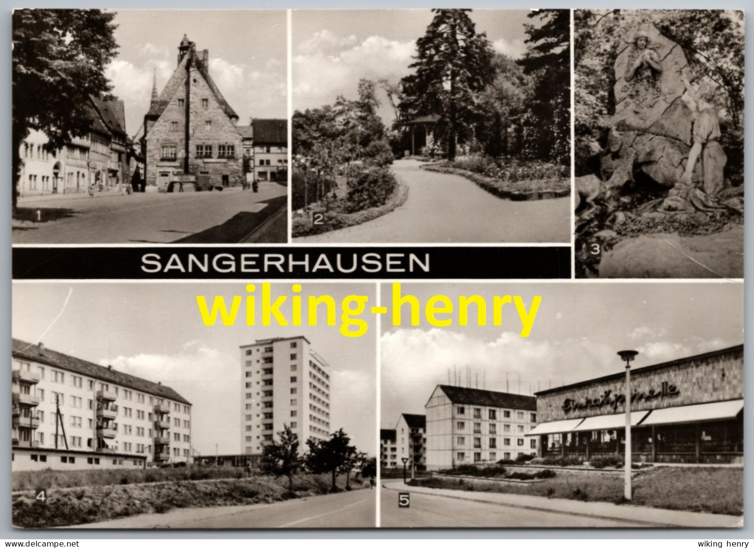 Sangerhausen - S/w Mehrbildkarte - Sangerhausen