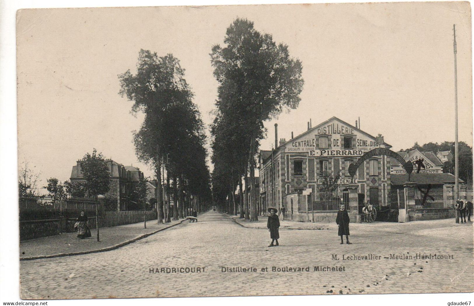 HARDRICOURT (78) - DISTILLERIE ET BOULEVARD MICHELET - Hardricourt