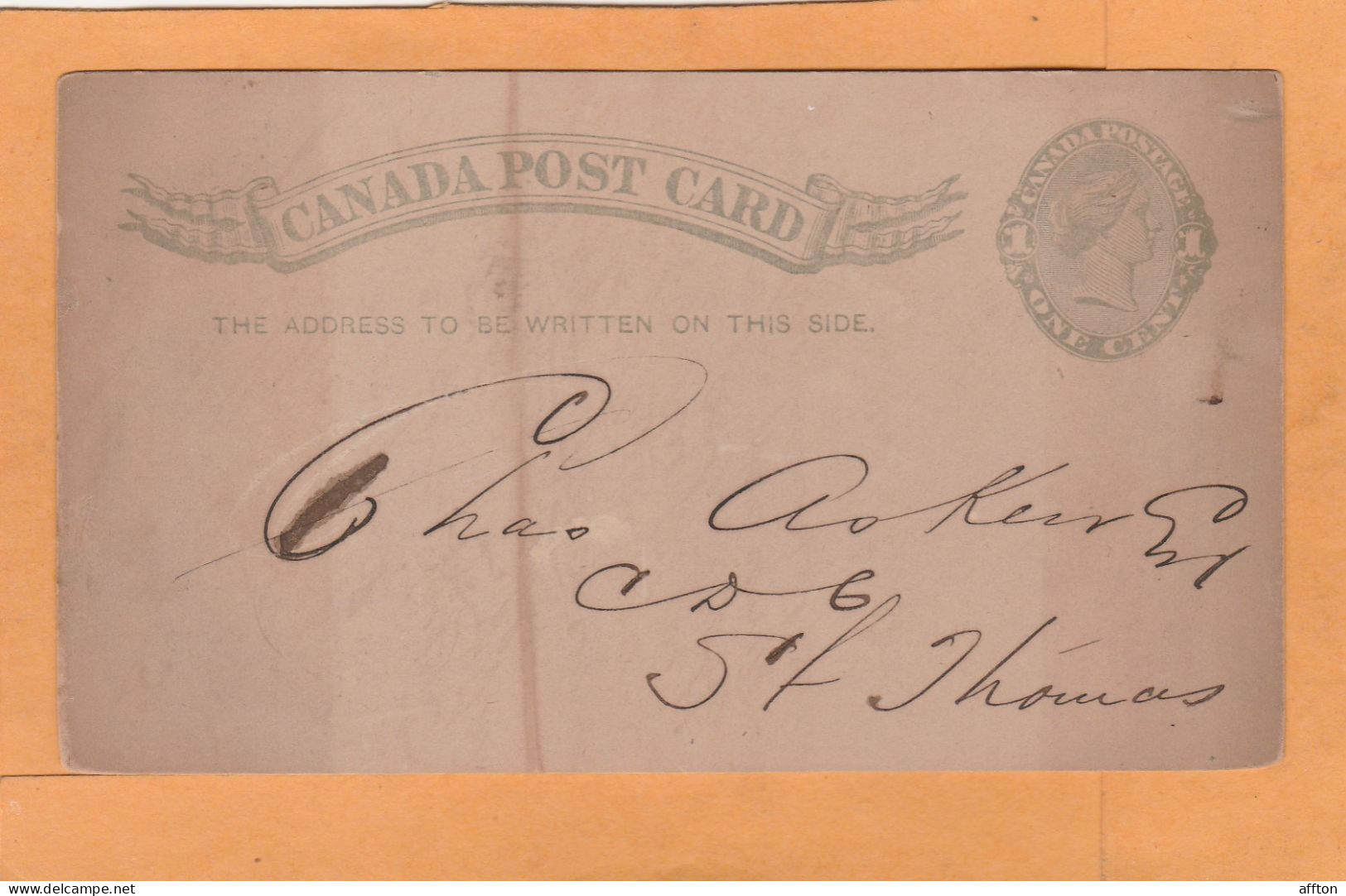 Canada Old Card Mailed - 1860-1899 Regering Van Victoria