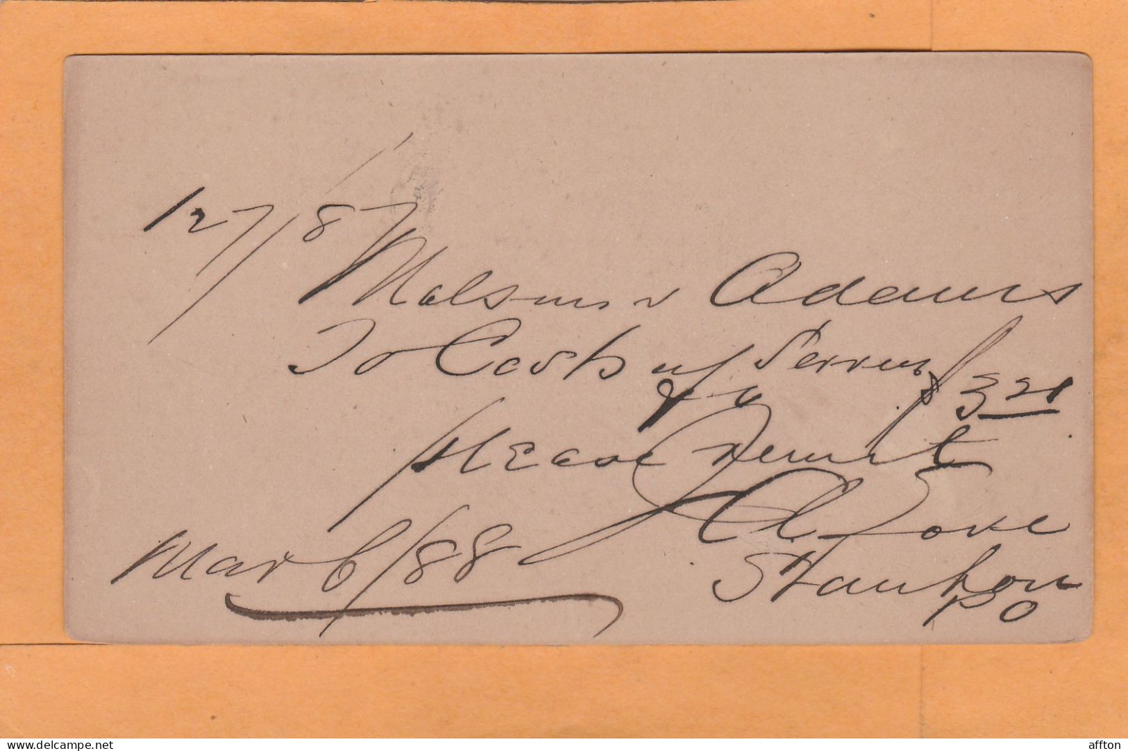 Canada Old Card Mailed - 1860-1899 Règne De Victoria