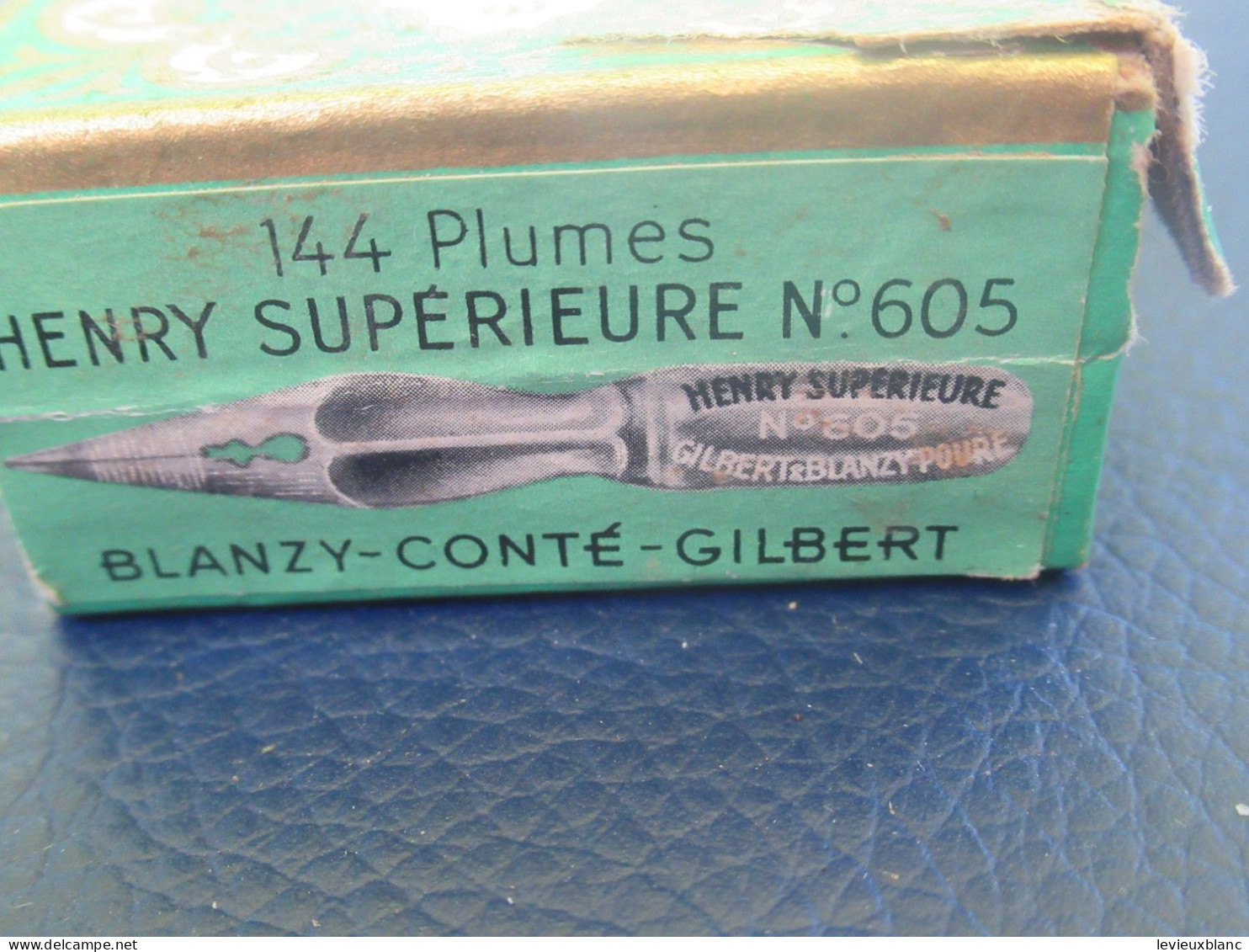 Petite Boite Carton De Plumes/HENRY Supérieure/ Blanzy-Conté-Gilbert/ Vers 1950-1960      CAH365 - Federn