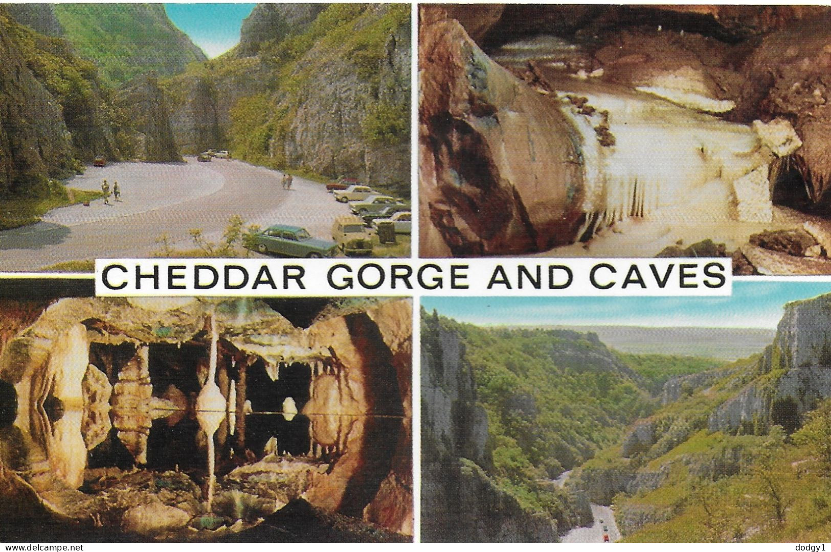 CHEDDAR GORGE AND CAVES, CHEDDAR, SOMERSET, ENGLAND. UNUSED POSTCARD   Ke2 - Cheddar