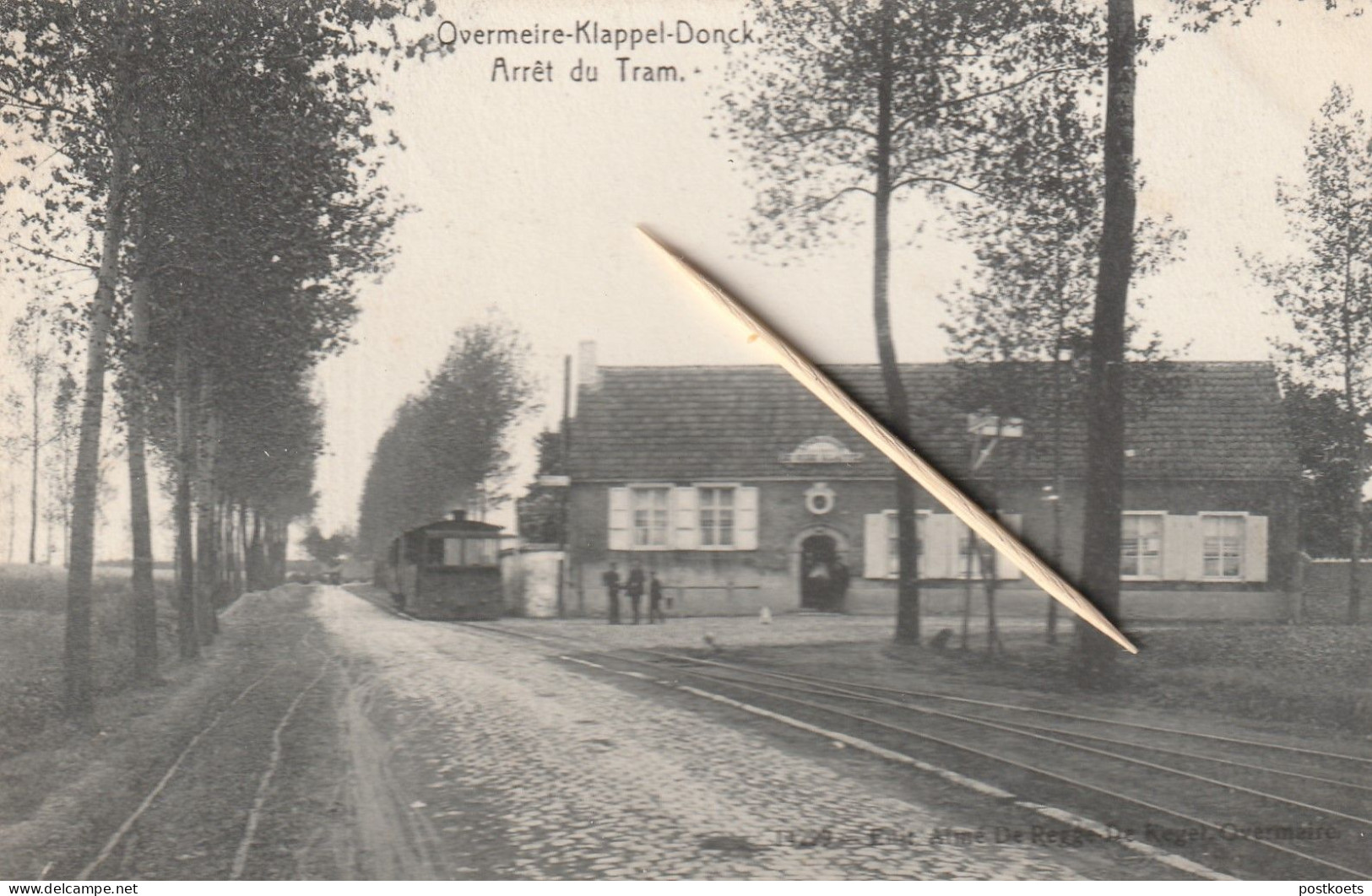 Overmeire-Klappel-Donck, Arret Du Tram, 2 Scans, Perfecte Staat - Berlare