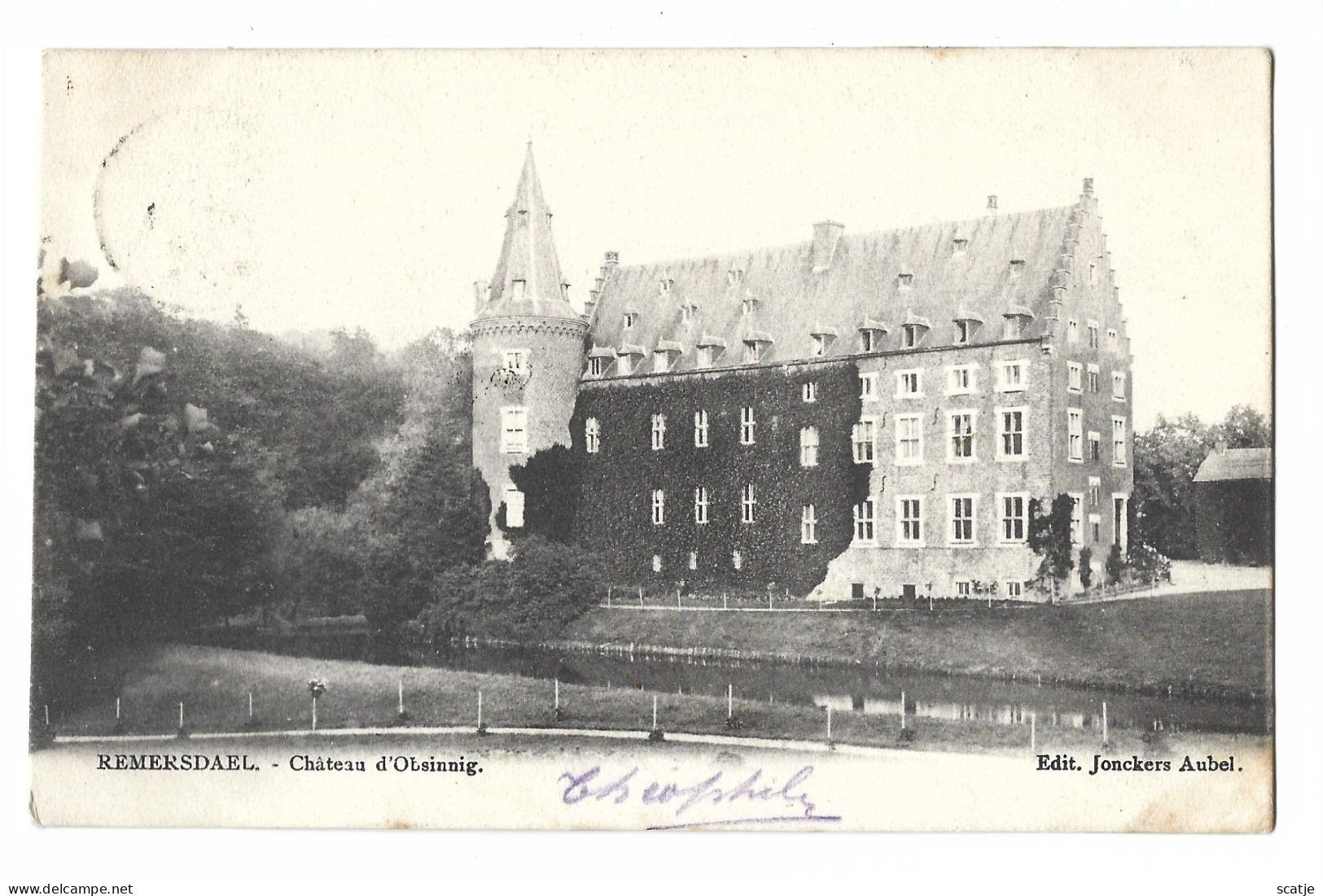 Remersdael.   -   Château D'Obsinnig     -   1903   Herve   Naar   Charleroi - Fourons - Vören