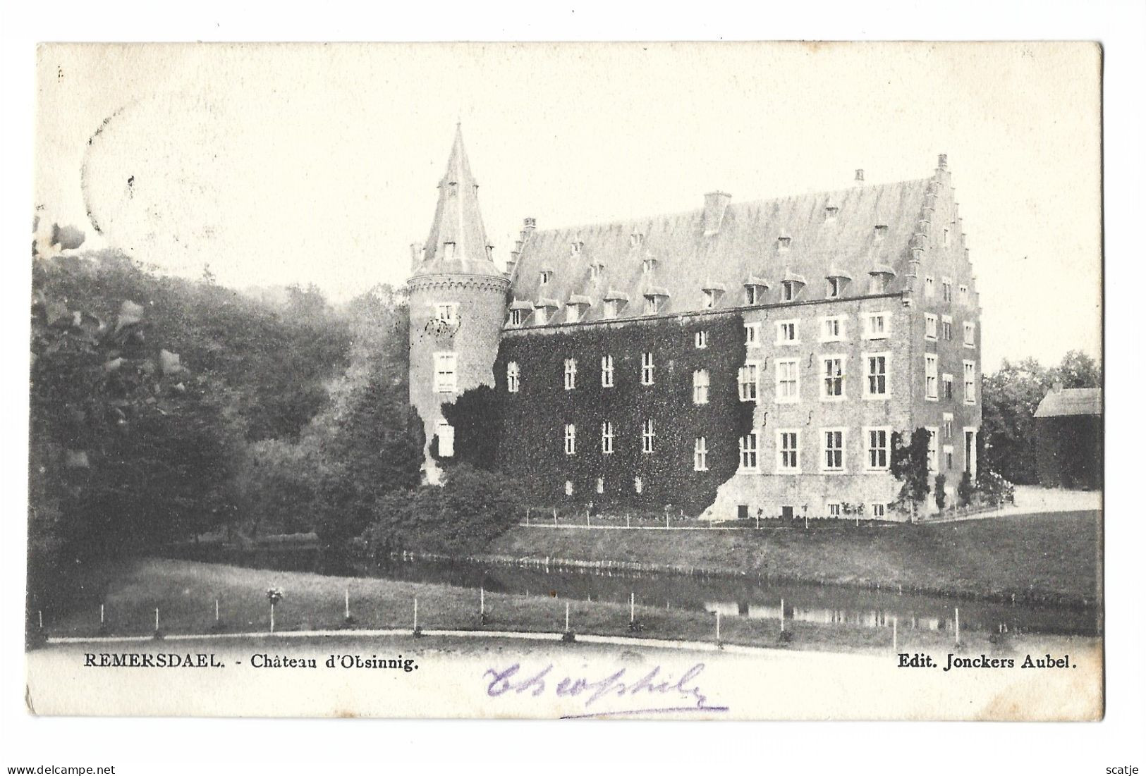 Remersdael.   -   Château D'Obsinnig     -   1903   Herve   Naar   Charleroi - Fourons - Voeren