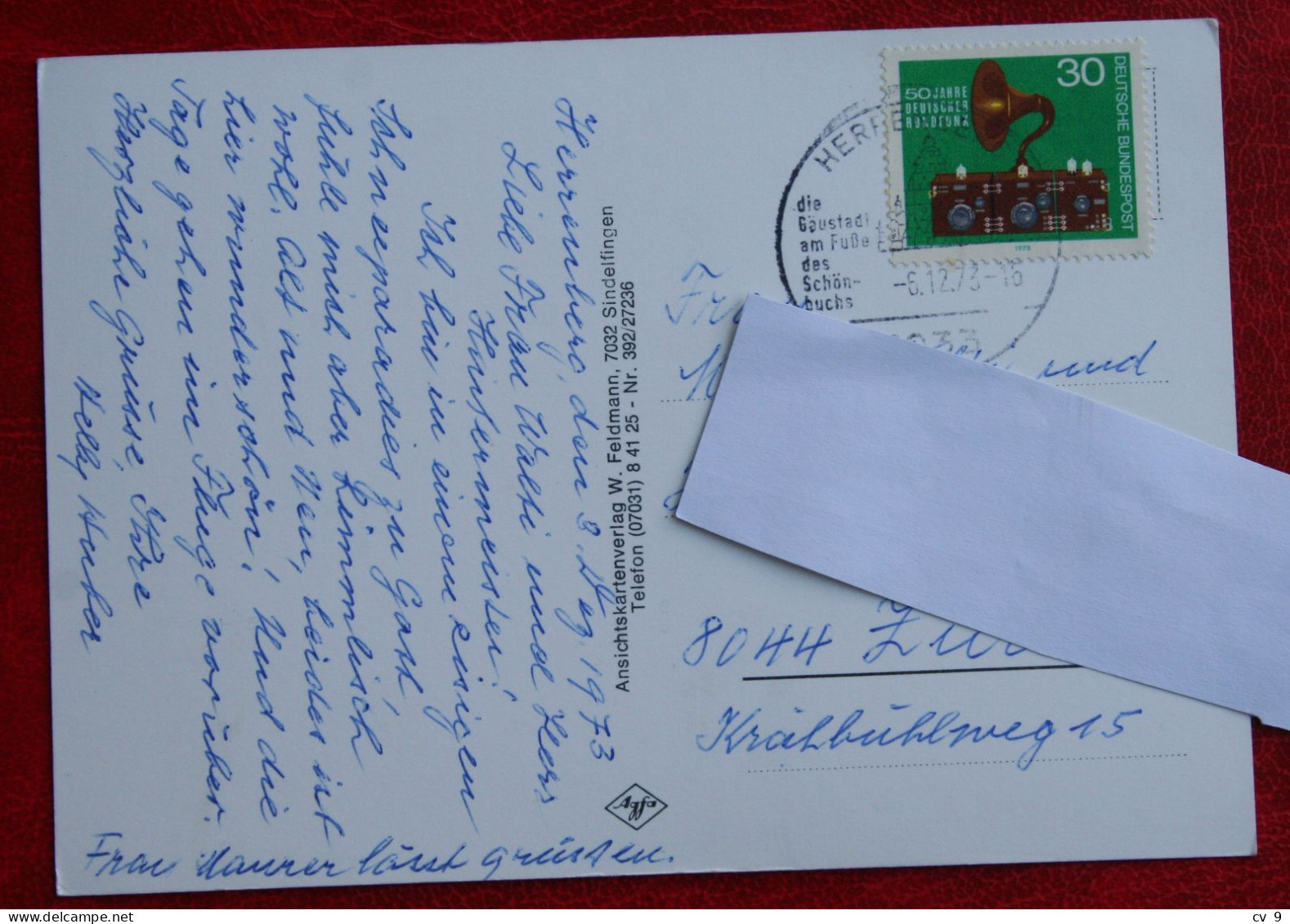 AK Herrenberg Wurtt AnsichtskartenVerlag W Feldman Deutschland BRD Gelaufen Used Postcard A166 - Herrenberg