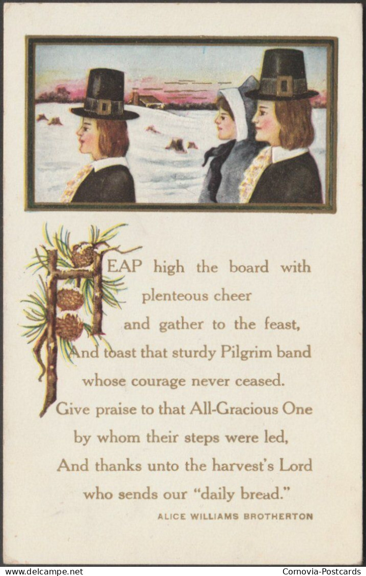 Alice Williams Brotherton - The First Thanksgiving Day, C.1905-10 - Postcard - Thanksgiving