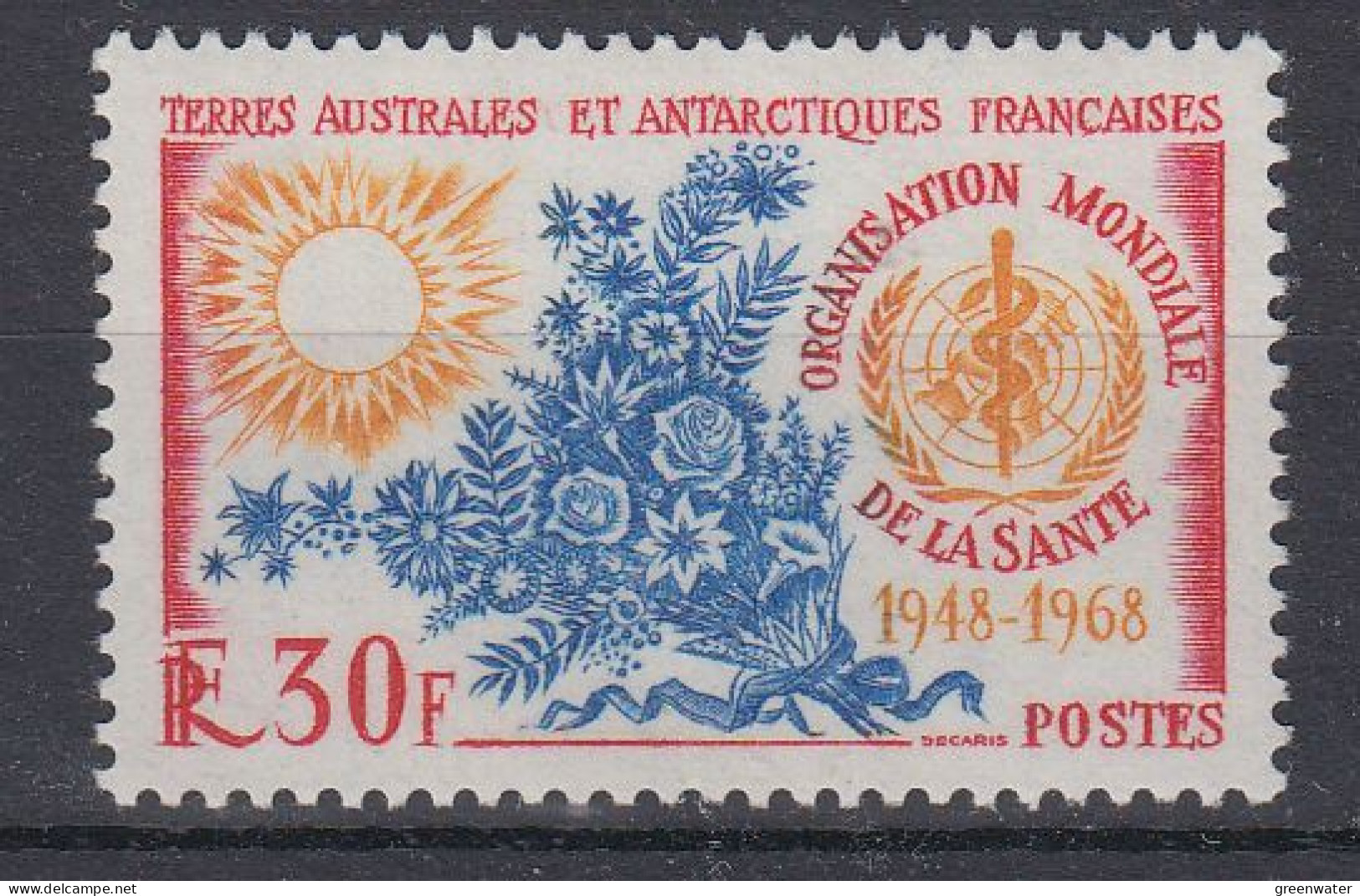 TAAF 1968 WHO / Organisation Mondiale De La Santé  1v ** Mnh (BTA) - Neufs