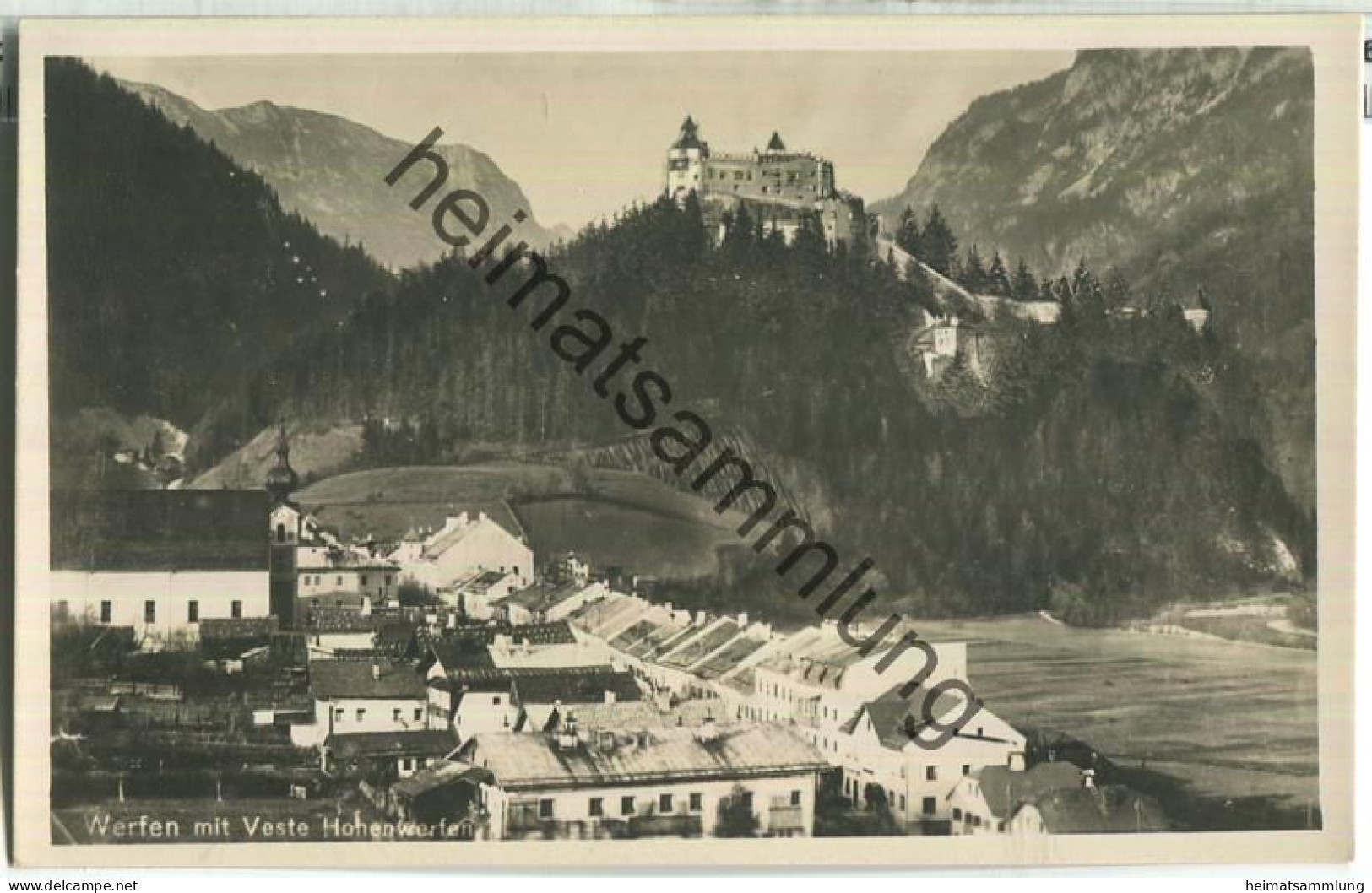 Werfen Mit Veste Hohenwerfen - Foto-Ansichtskarte - Verlag P. Ledermann Wien 1928 - Werfen