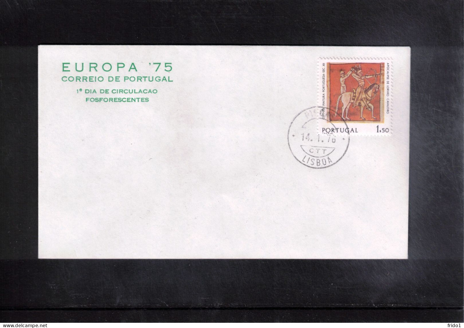 Portugal 1975 Europa Cept Michel1281y With Phosphor  FDC - 1975