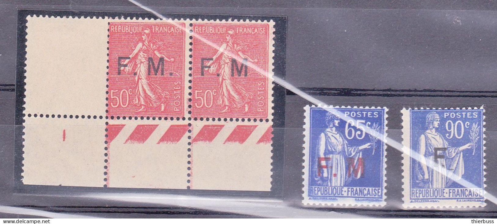 Semeuse Paix Franchise Refugiés Espagnols Variétés - Unused Stamps