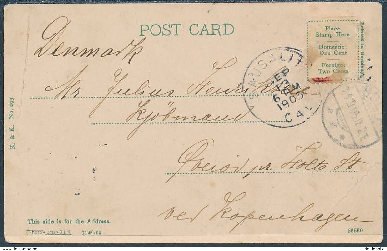 Greetings From Seattle, Harbor - Posted 1905, Undivided Back - Seattle