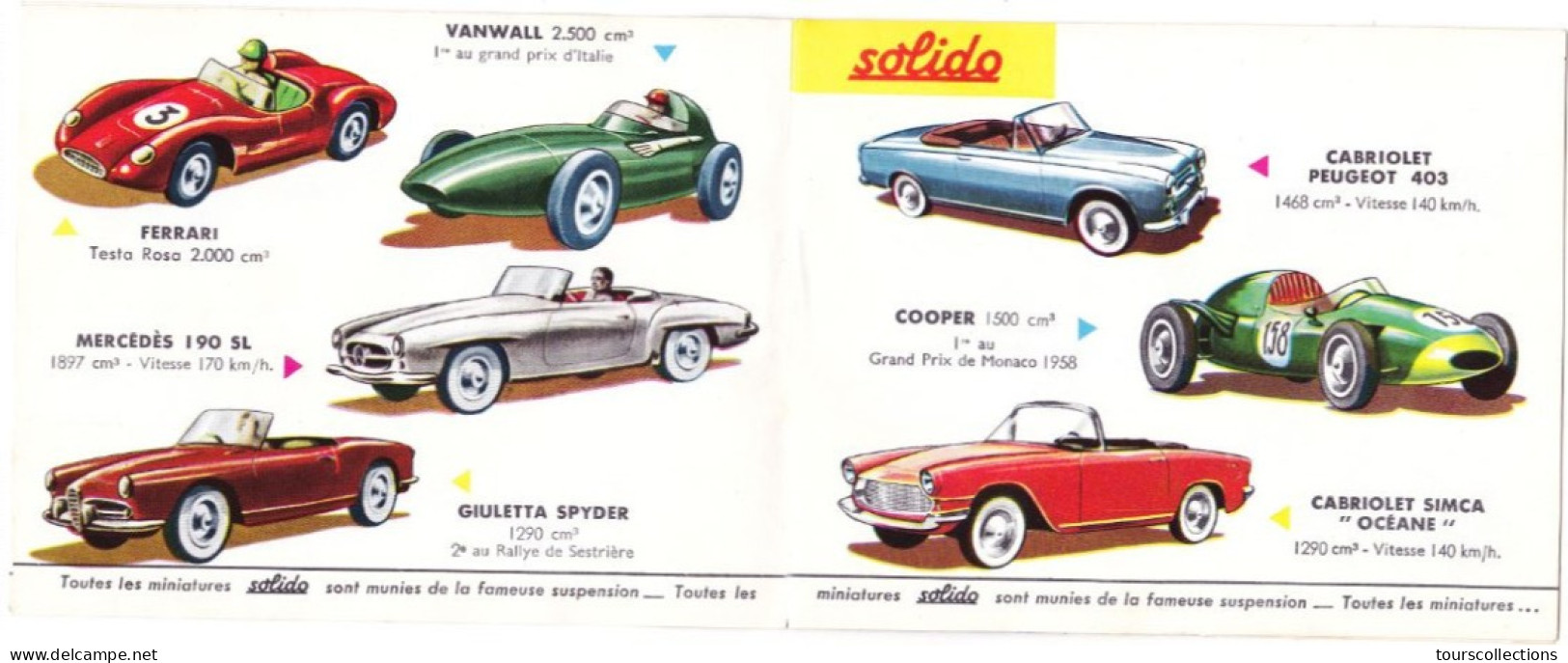 CATALOGUE SOLIDO De 1957 Pour Jouets Automobiles 1/43 - Illustrateur Couverture J. Blanche - Catálogos